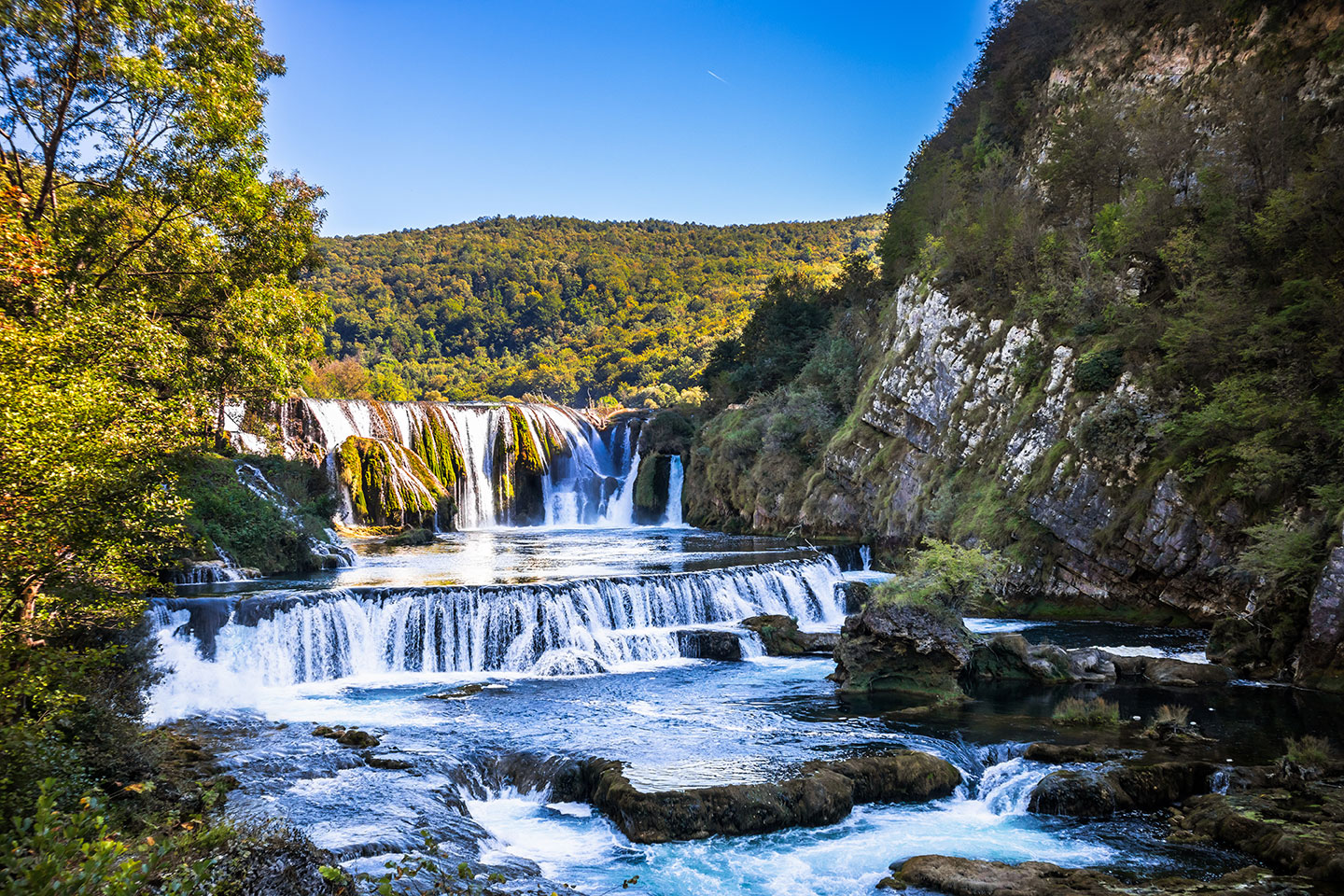 Krka National Park with Famous Waterfalls in Croatia